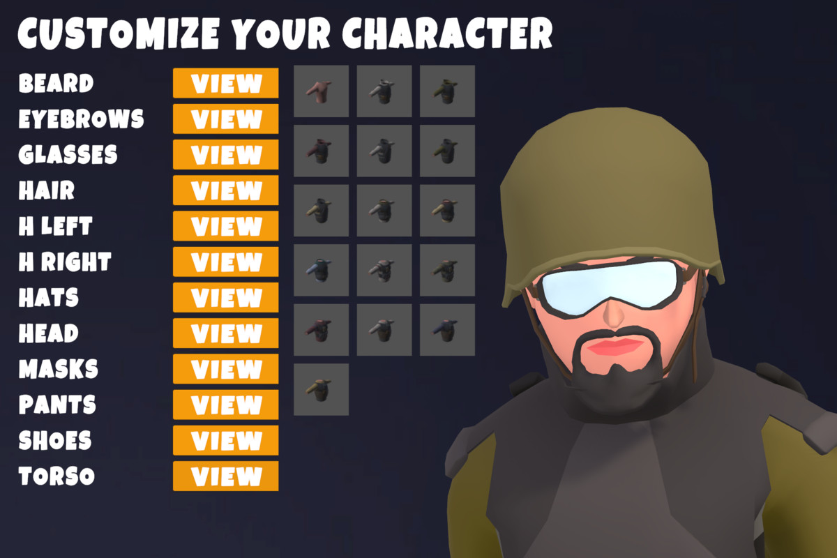 Customizable 3D Military Characters Bundle