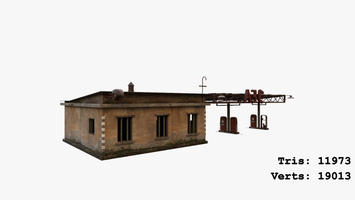 Abandoned Apocalyptic Buildings Mega Pack