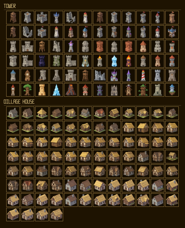 1230 Building Icons – Mega RPG Building Pack
