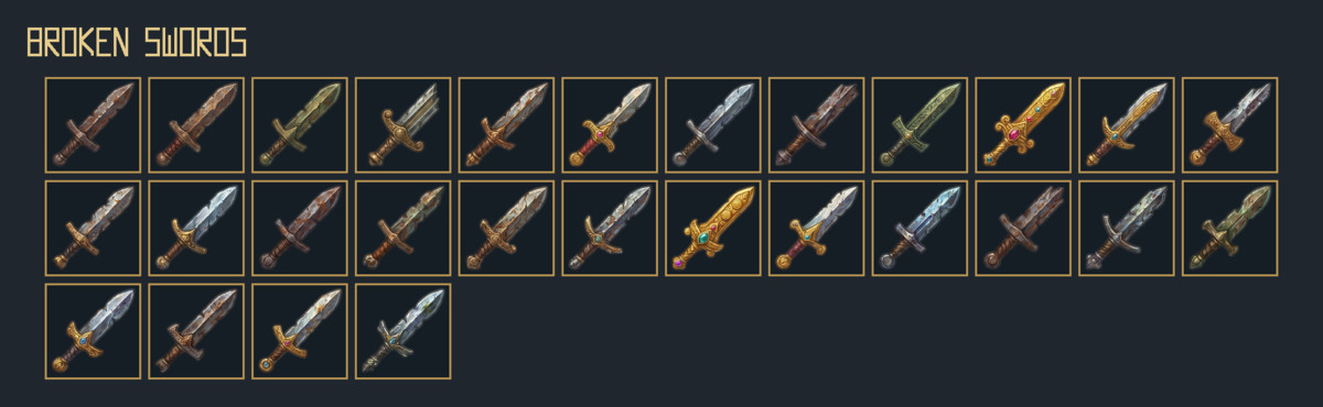 863 Weapon Icons – Mega RPG Weapon Pack
