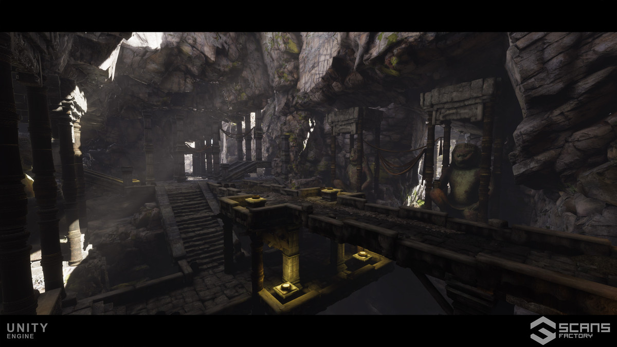 [HDRP] Ancient Temple Ruins - Mountains Environment