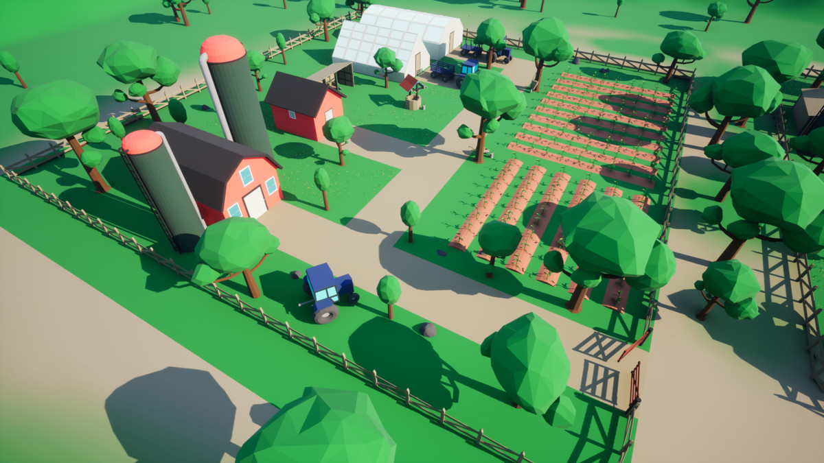 3D Low Poly Farm [Desktop & Mobile]