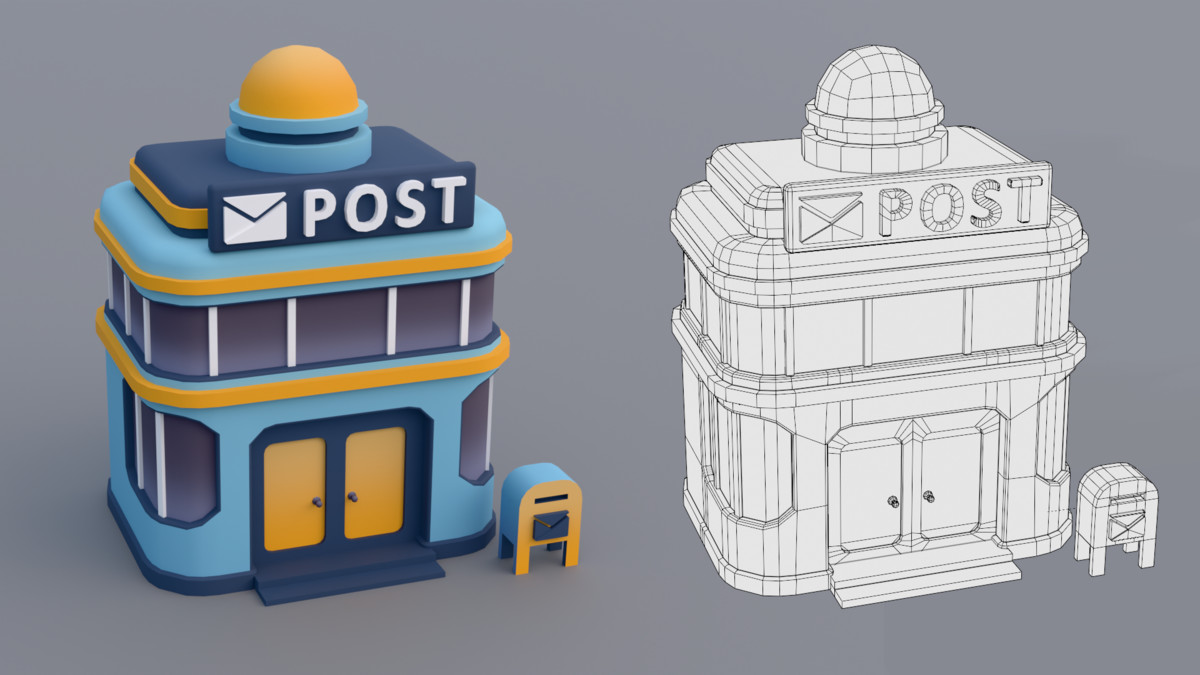 30 Low-Poly Urban Buildings Collection