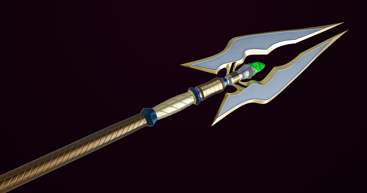 4 Fantasy Tridents Bundle URP HDRP Textures