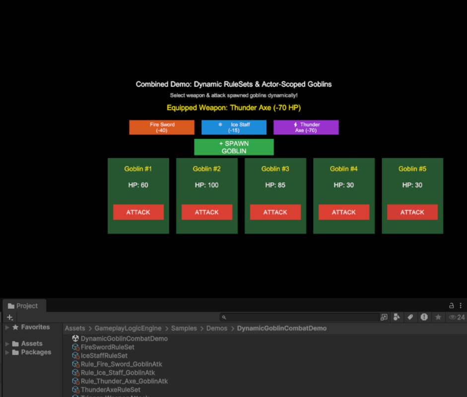 RuleForge — Reactive Gameplay Logic & Rule Engine
