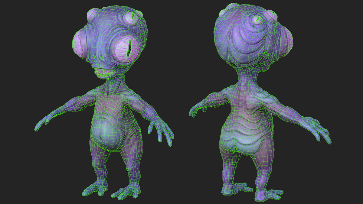 Alien big eyed