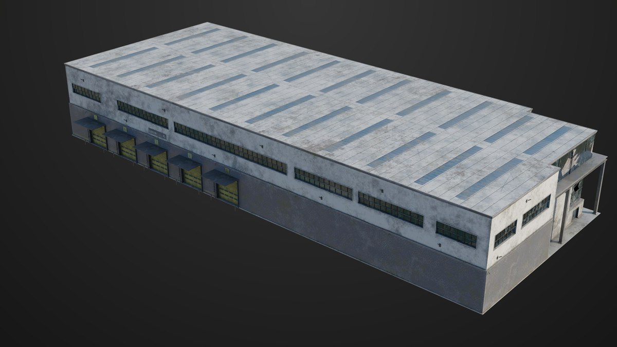 Old Abandoned Warehouse Interior And Exterior URP HDRP Textures