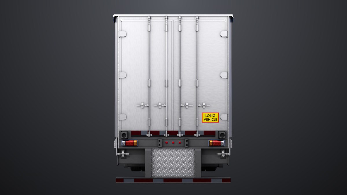 Heavy Truck 05 Curtainsider Trailer URP HDRP Textures