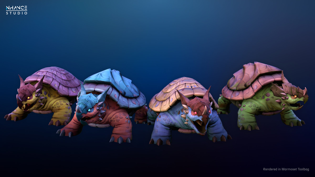 Turtle Shell Fantasy Token Stylized Fantasy Turtle
