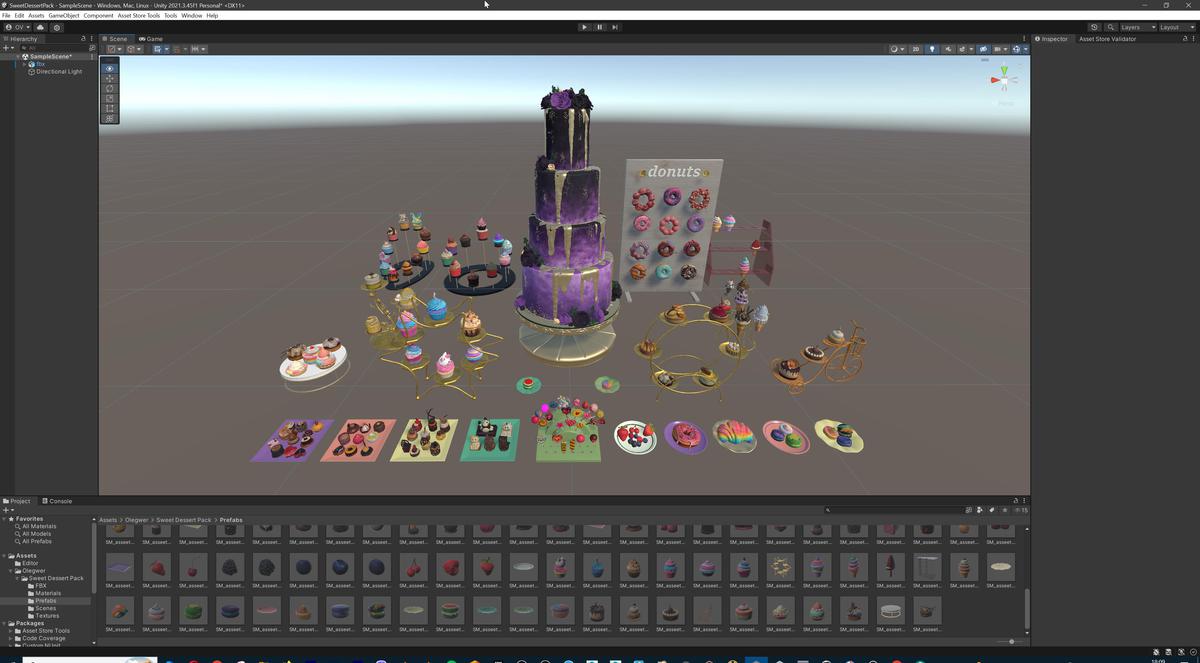 Sweet Dessert Asset Pack (Donuts, Cupcakes, Cake, Ice Cream, Candy)