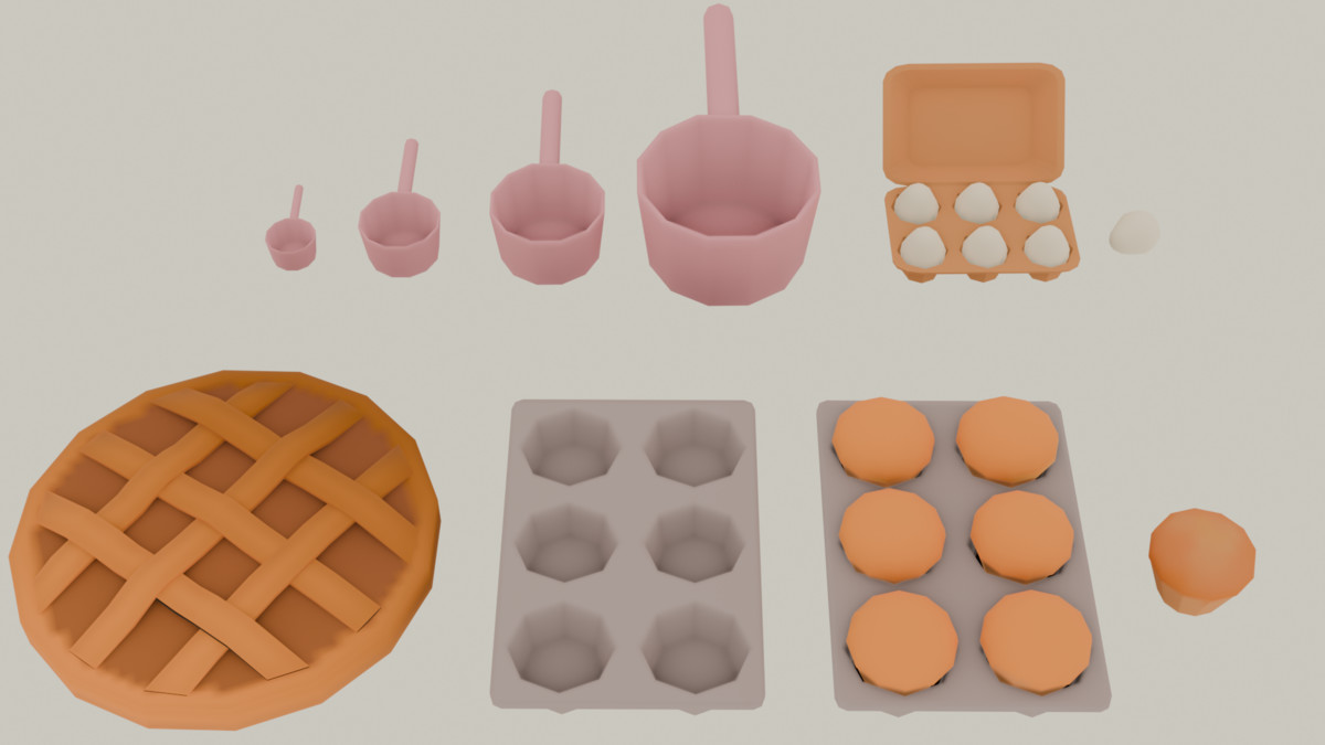 Fabled Rose - Cozy Lowpoly Baking - Toolkit