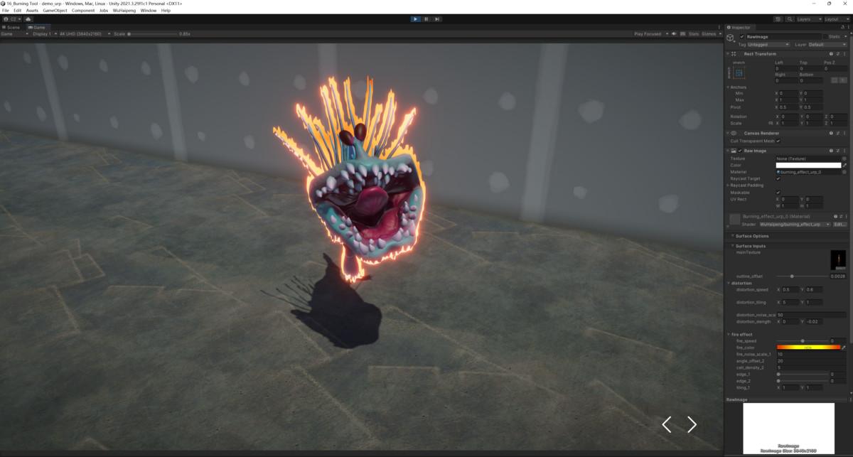 Burning Effect Tool
