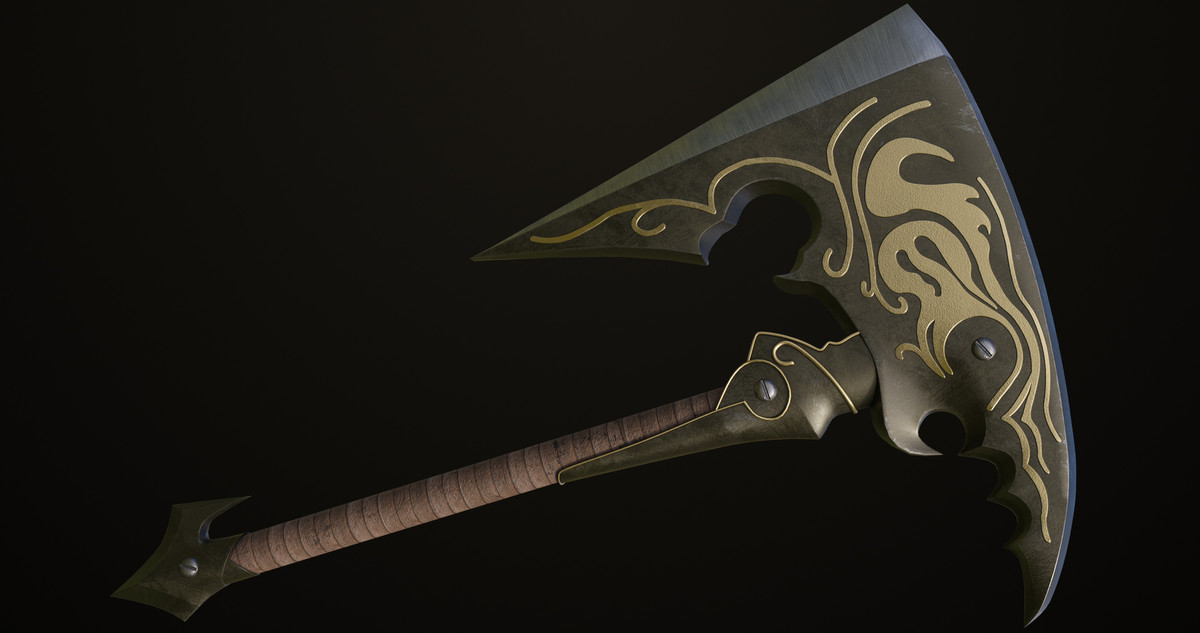 Battle Axe 13 URP HDRP Textures