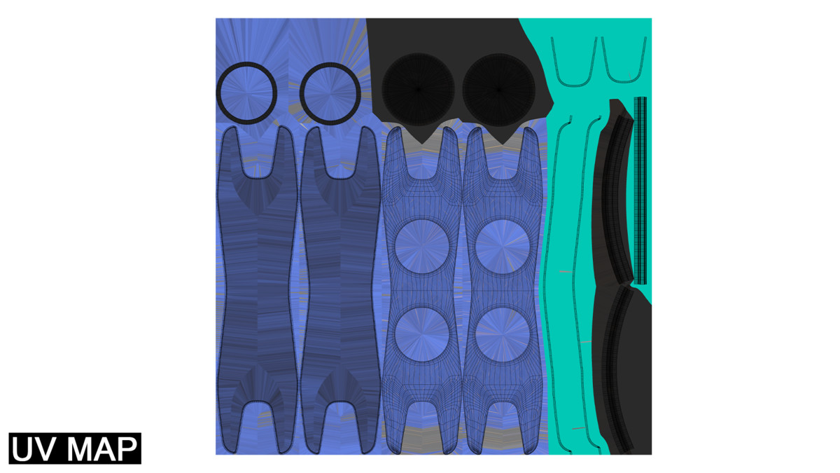 Sci-Fi Hoverboard 1 URP HDRP Textures