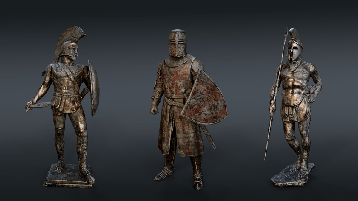 Warrior Statues - Collection (URP)