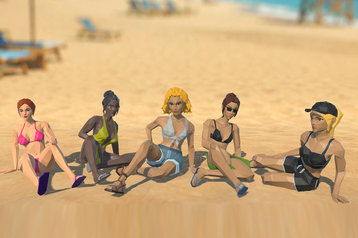 LowPoly Beach Characters