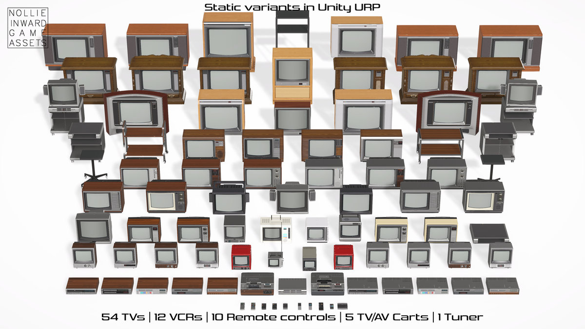 80s TVs Mega Pack - Vintage TV and VCR Collection