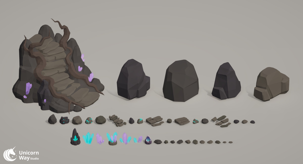 Fantasy Witch Village - Low Poly Stylized Pack