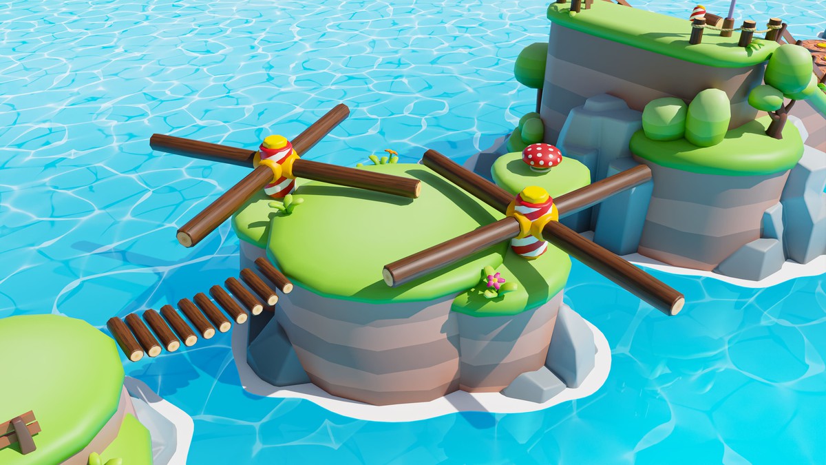 Platformer Deathrun - Low Poly 3D Models Pack