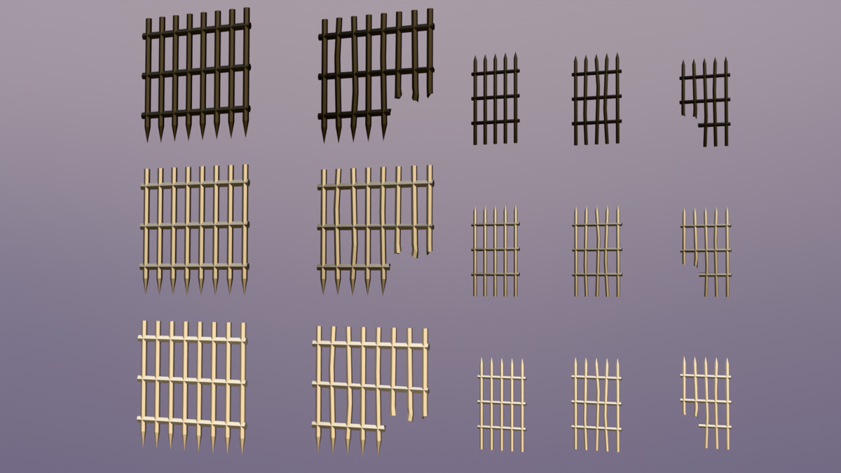 Low Poly 3D Medieval Town Assets