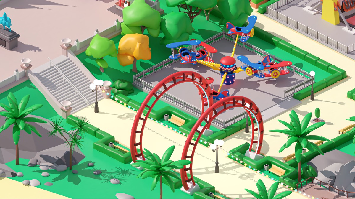 Amusement Park - Low Poly 3D Models Pack