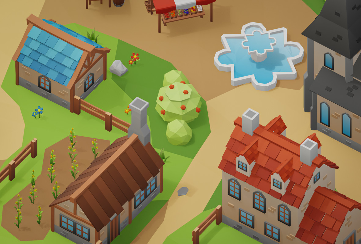 Low Poly Medieval Locations Pack