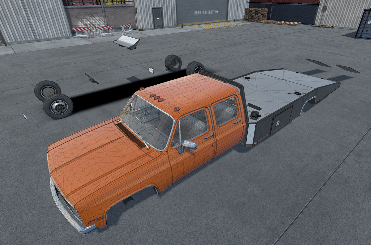 Crewcab ramp truck
