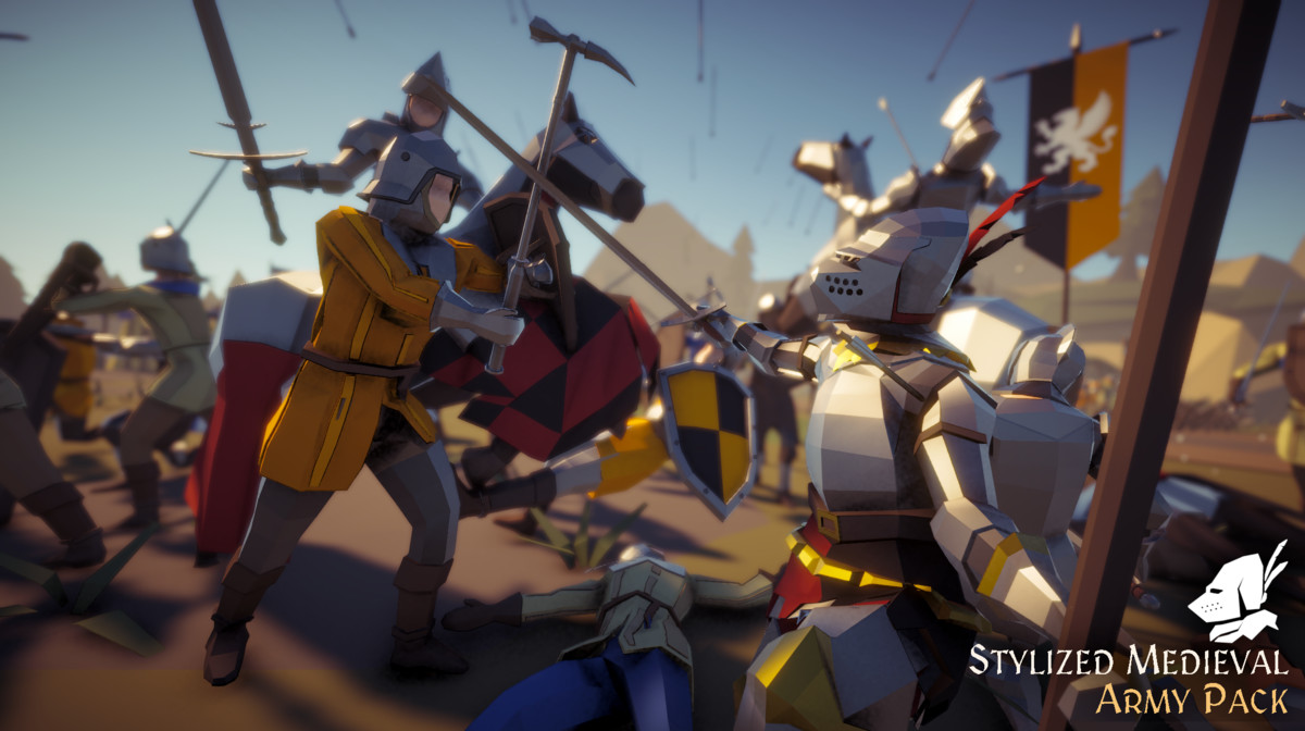 Stylized Medieval Army Pack – Low Poly Characters & Units