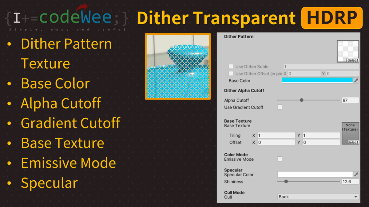 Dither Transparent Shader(HDRP)