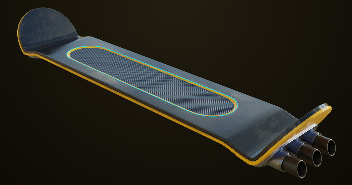 10 Sci Fi Hoverboards URP HDRP Textures