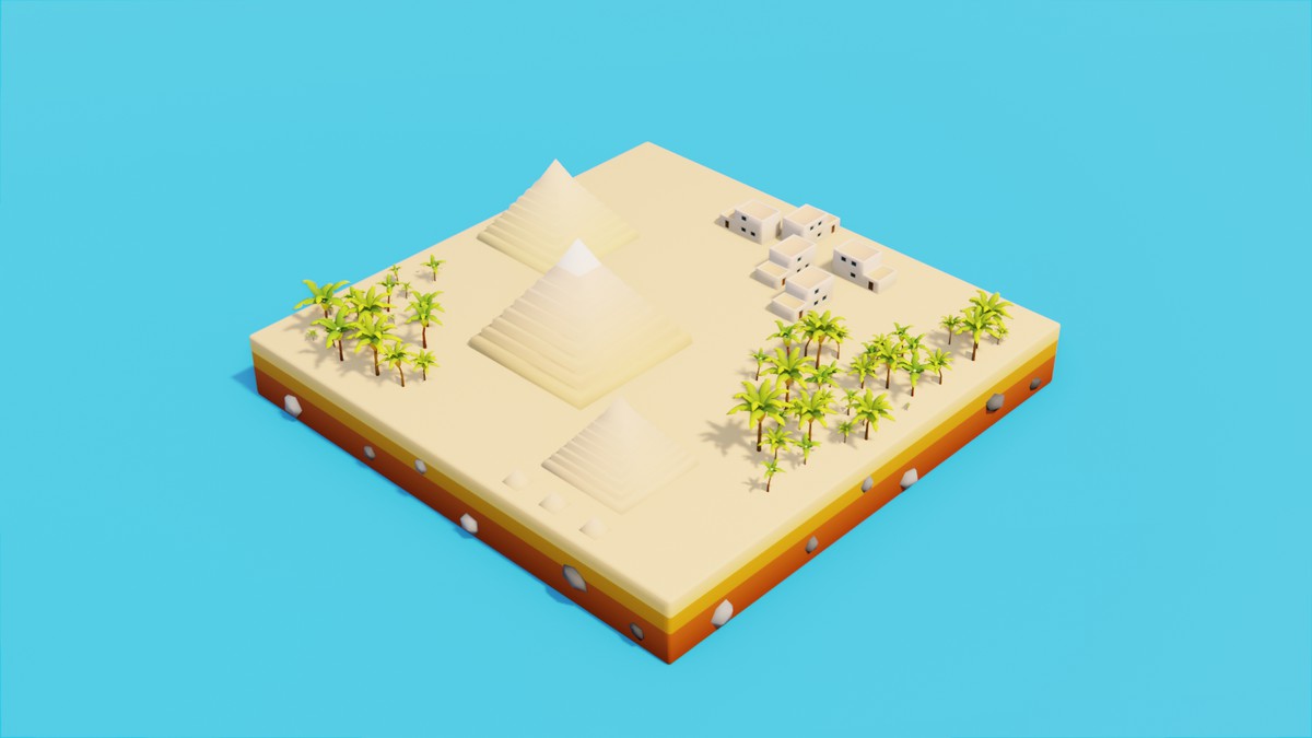 Low Poly Middle East LandMarks by IGS