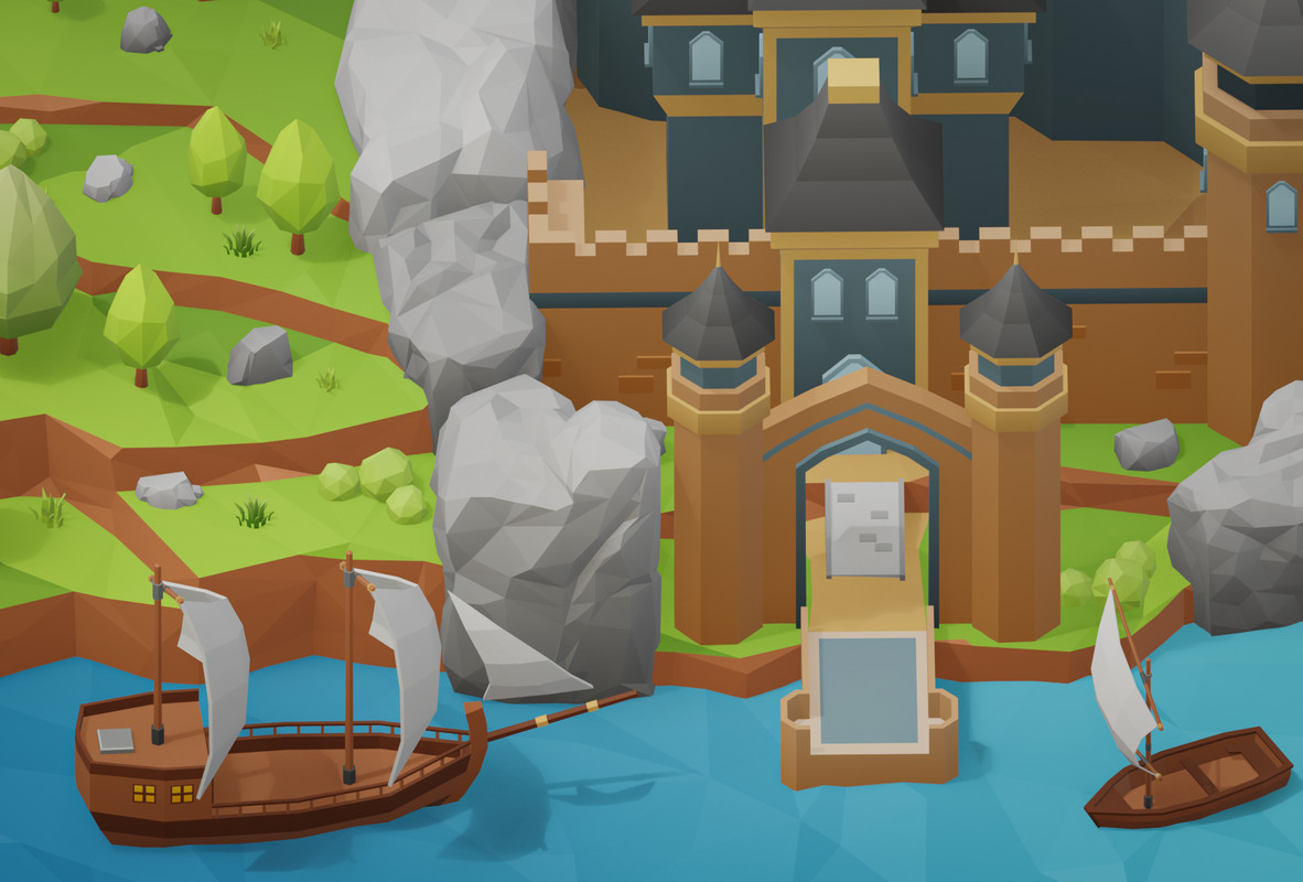 Low Poly Medieval Locations Pack
