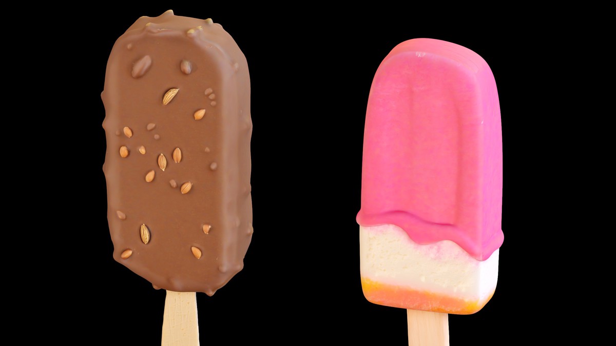 Delicious Ice Cream Collection – Colorful Dessert 3D Models