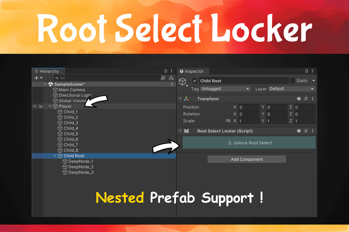 Root Select Locker | Faster Hierarchy Workflow