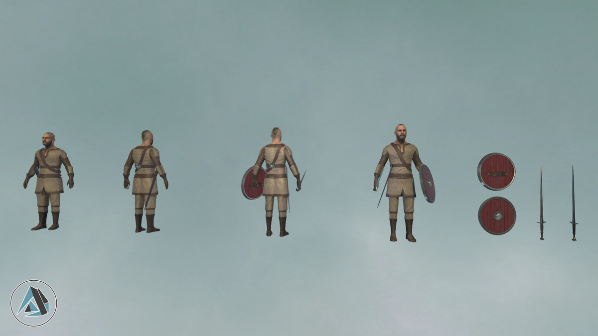 Viking Warrior Character Realistic Medieval Asset Package