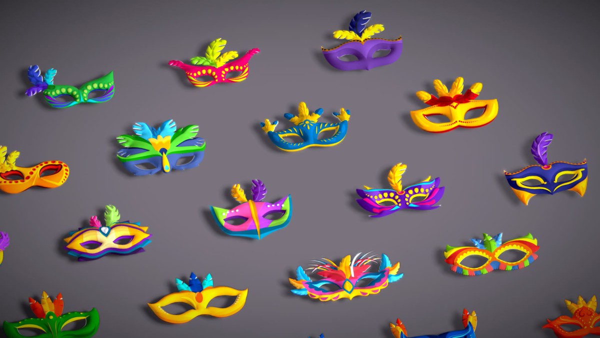65+ Carnival Feather Mask Mega Pack - Kids Party Masks - Stylized Costume Masks