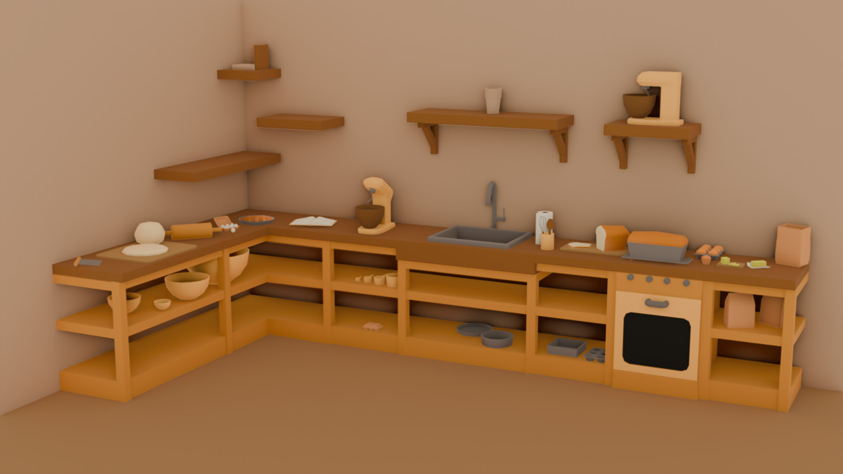 Fabled Rose - Cozy Lowpoly Baking - Toolkit