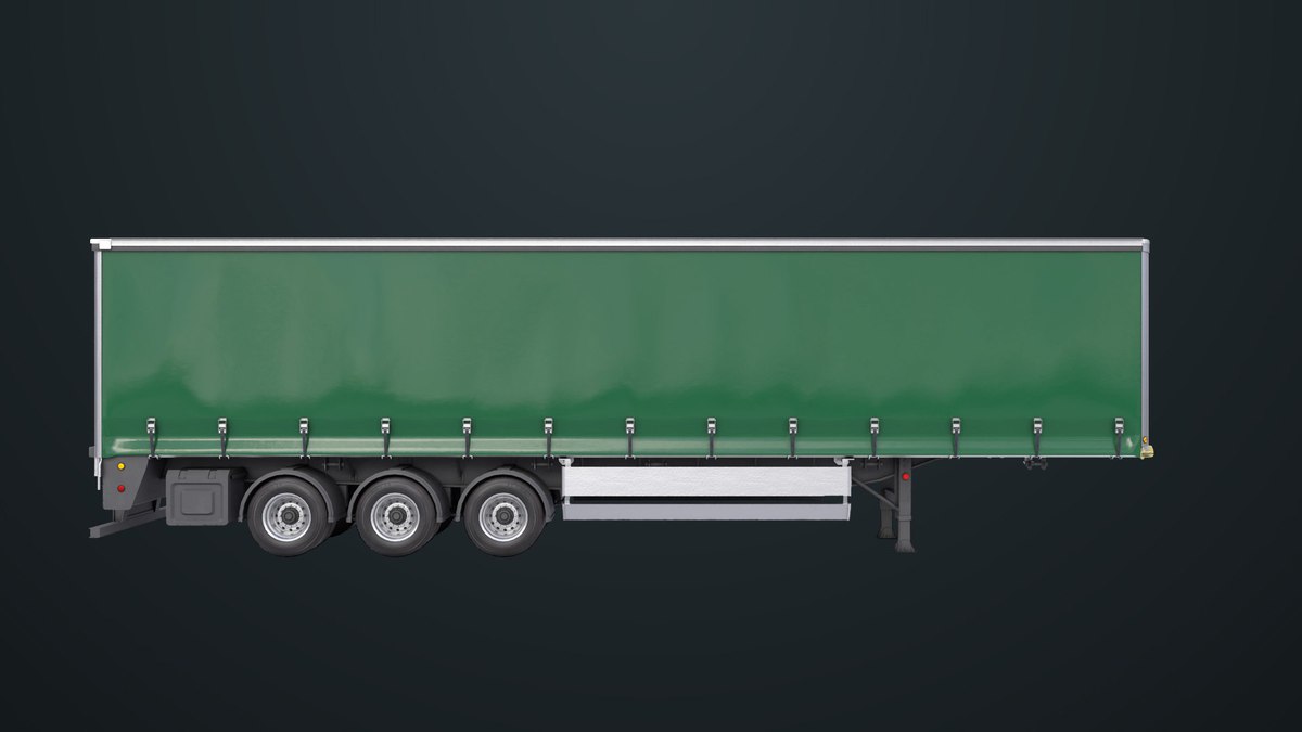 Curtainsider Trailer 4 Variant Collection URP HDRP Textures