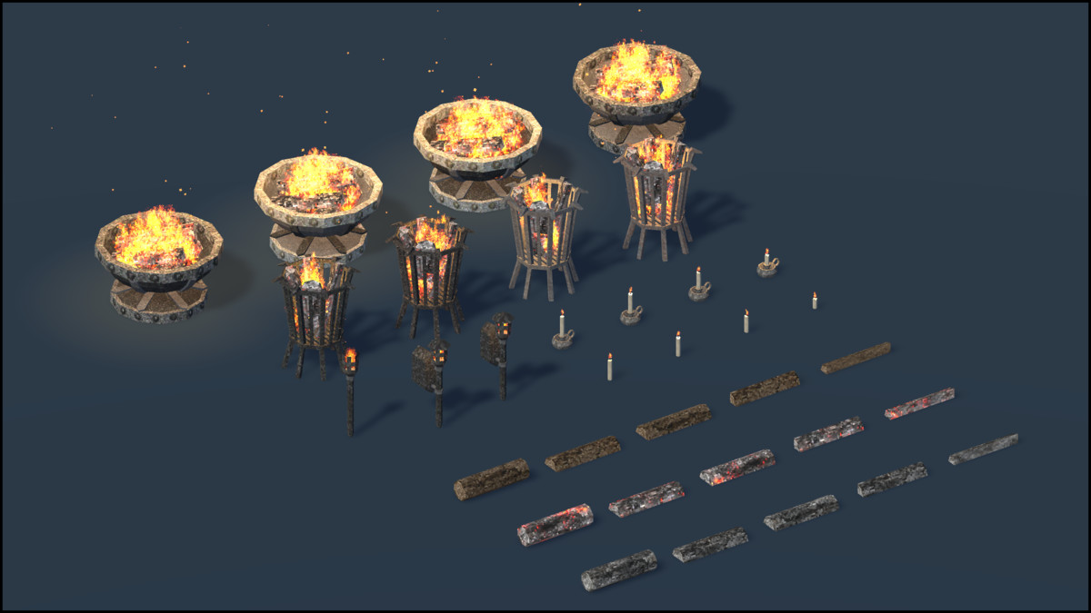 Cold Fortress - Retro Style Modular Environment Pack