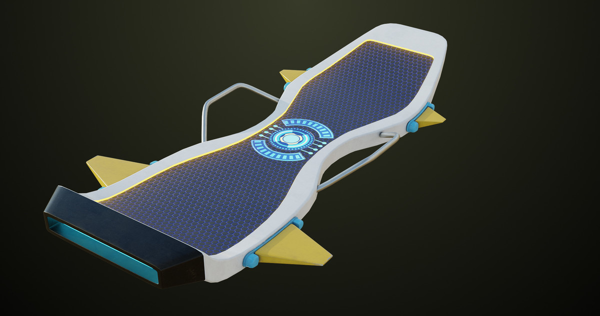 Sci Fi Hoverboard 7 URP HDRP Textures