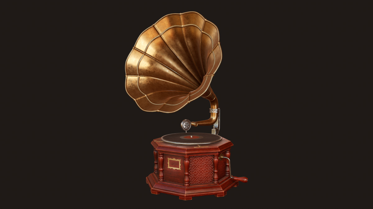 Vintage Gramophone (Animated)