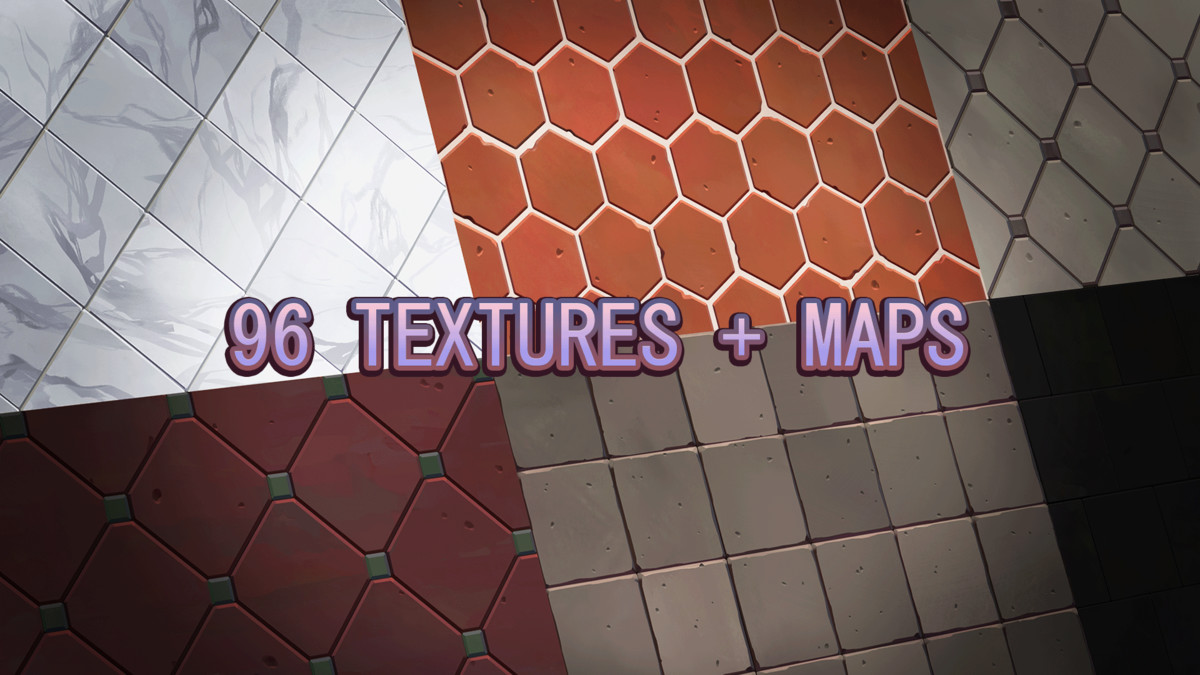 Handpainted Tiles Textures Pro | Terrain Tool | URP HDRP