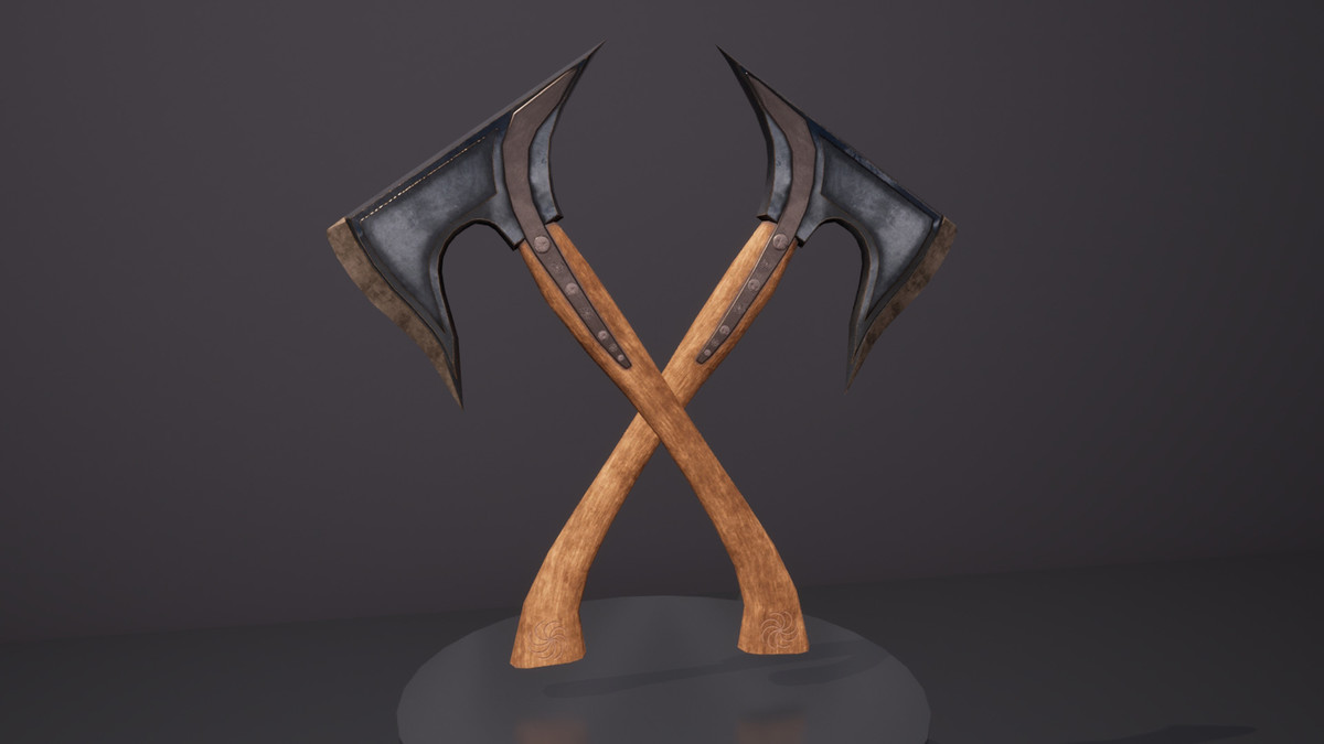 Realistic War Axe Bundle - 4K PBR Weapons