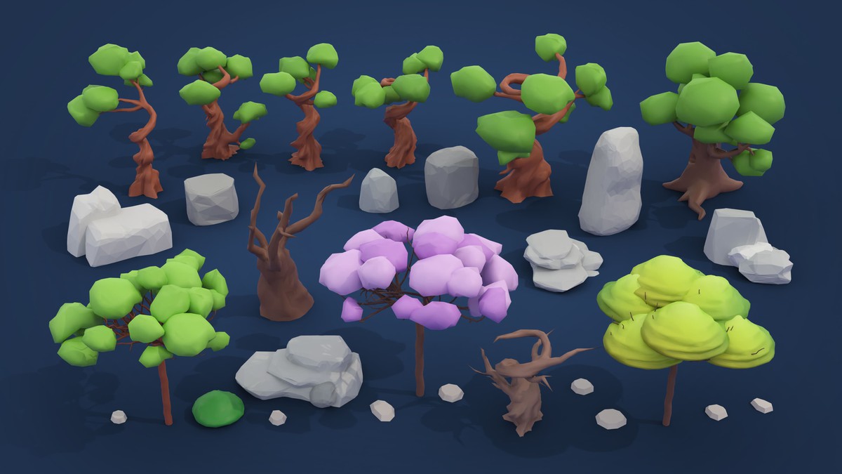 Fantasy - Low Poly 3D Models Pack