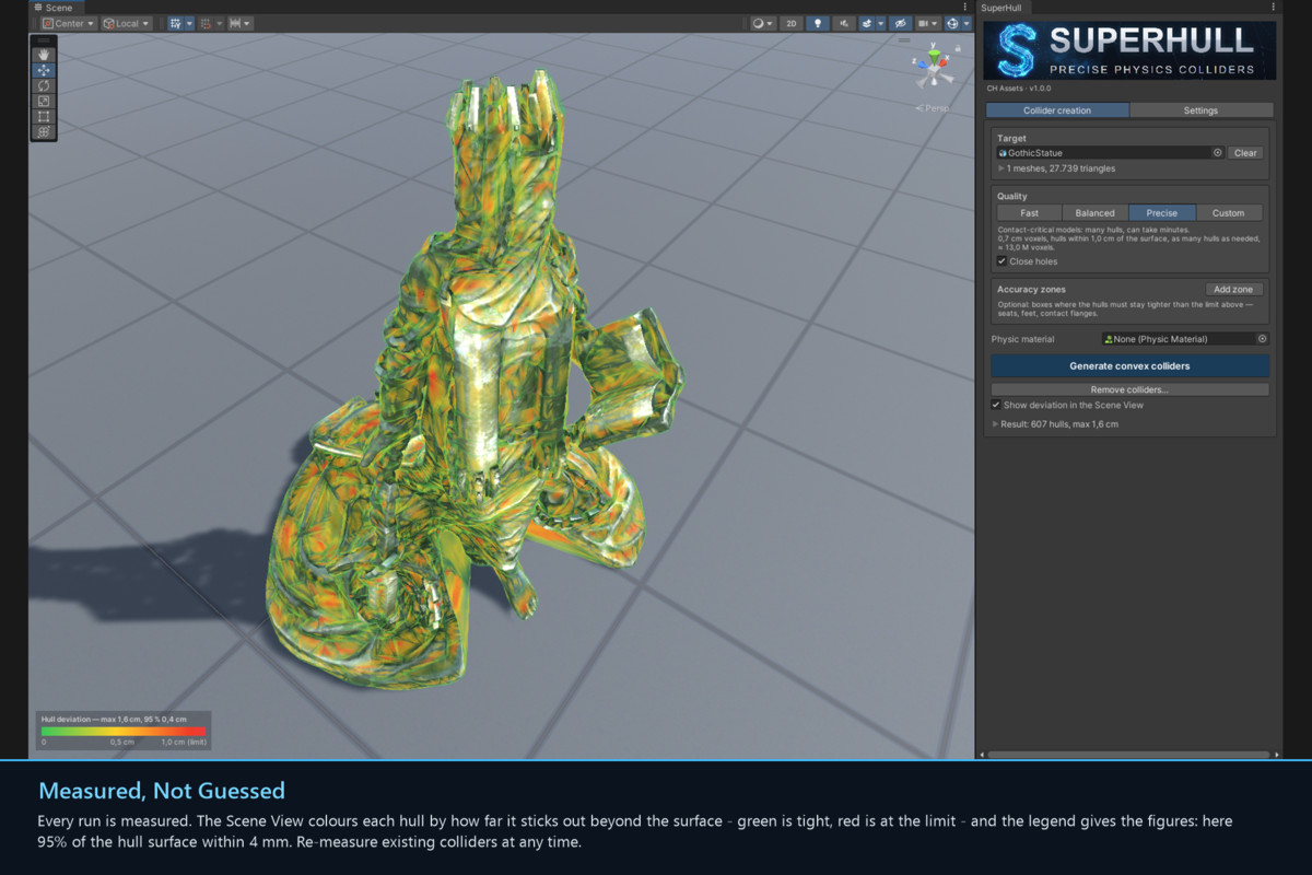 SuperHull: Precise Concave Physics Colliders