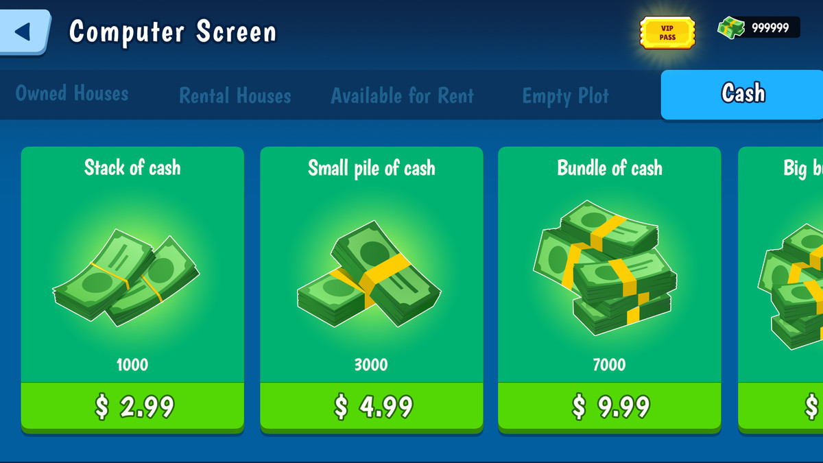Modern Real Estate Tycoon UI Kit – Business Simulator Mobile Game GUI