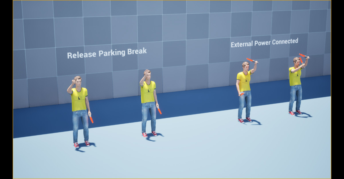 Aircraft Marshalling Animation