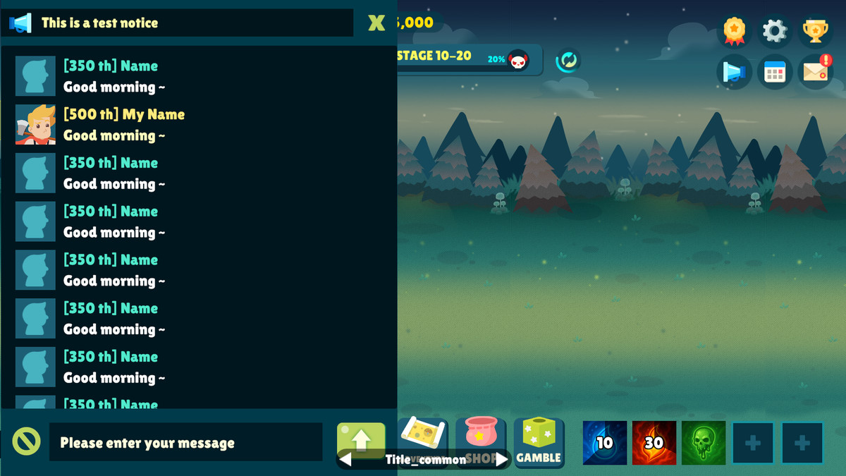 Idle Game Horizontal UI Kit