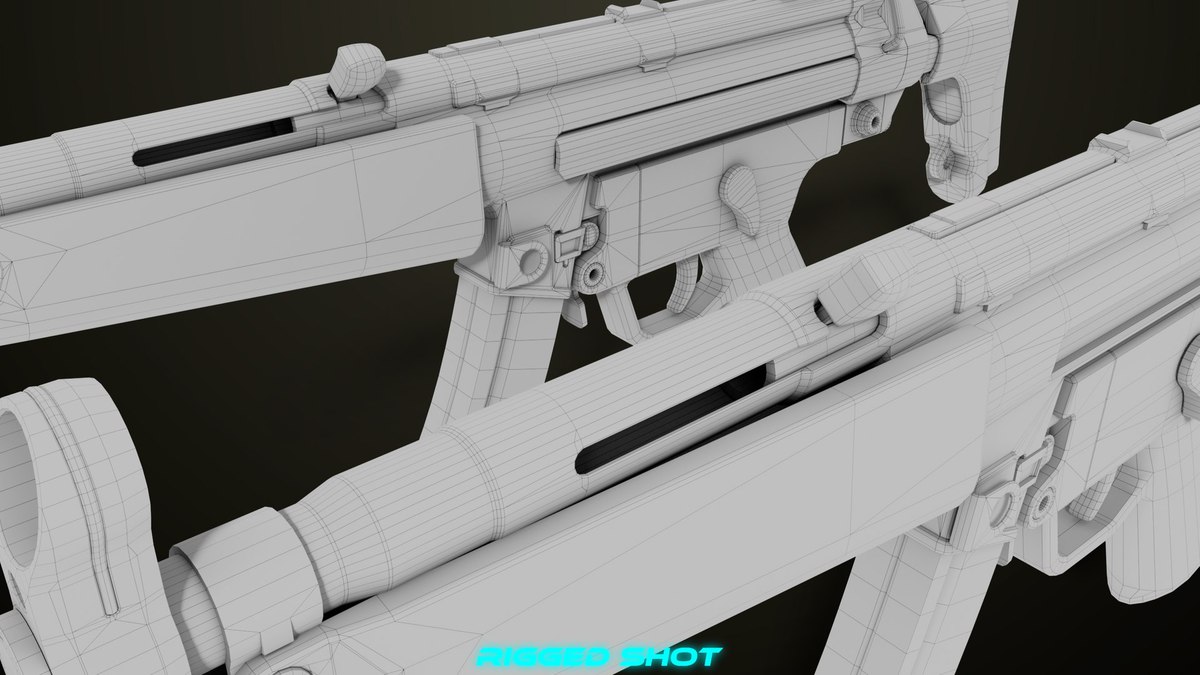 Two Machine Gun 15 Sandal Single Mat URP HDRP Textures