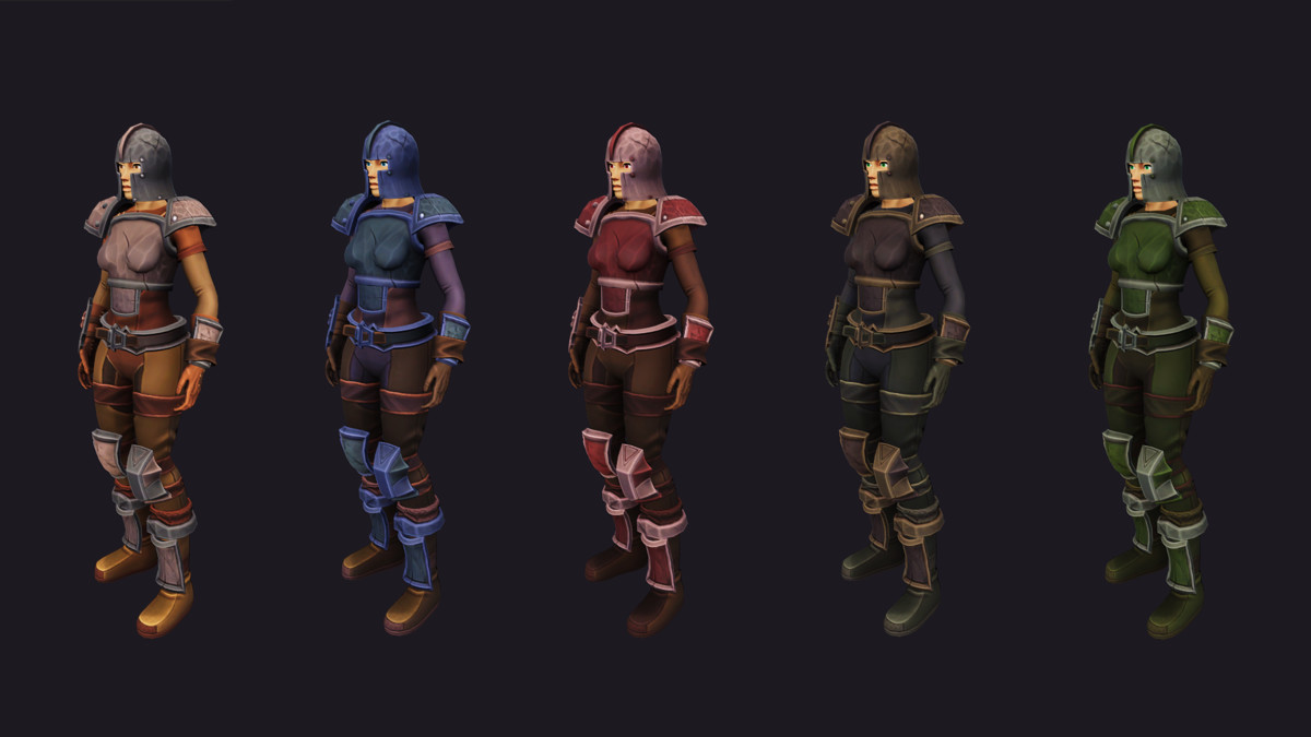 Character & Armor Bundle for Stylized Fantasy RPG